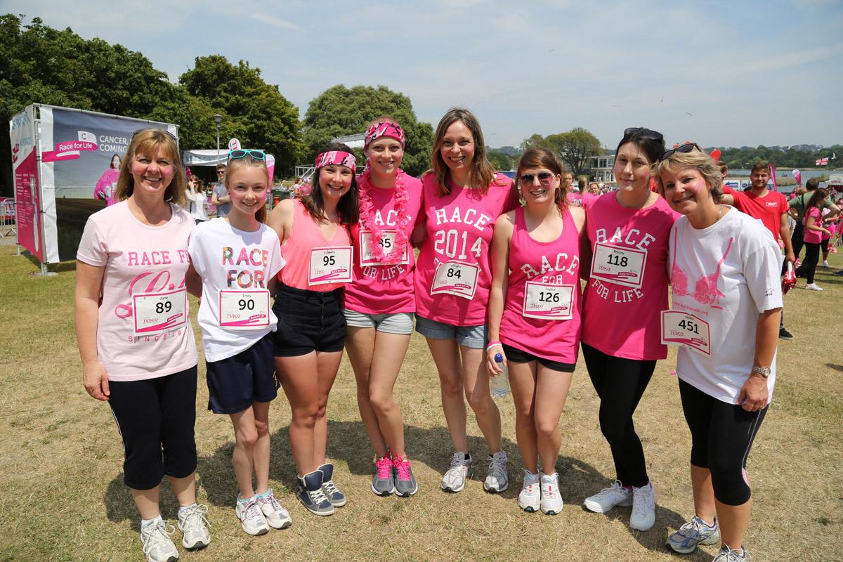 Pictures of the 5k AM and PM races from Poole Park Race For Life 2014