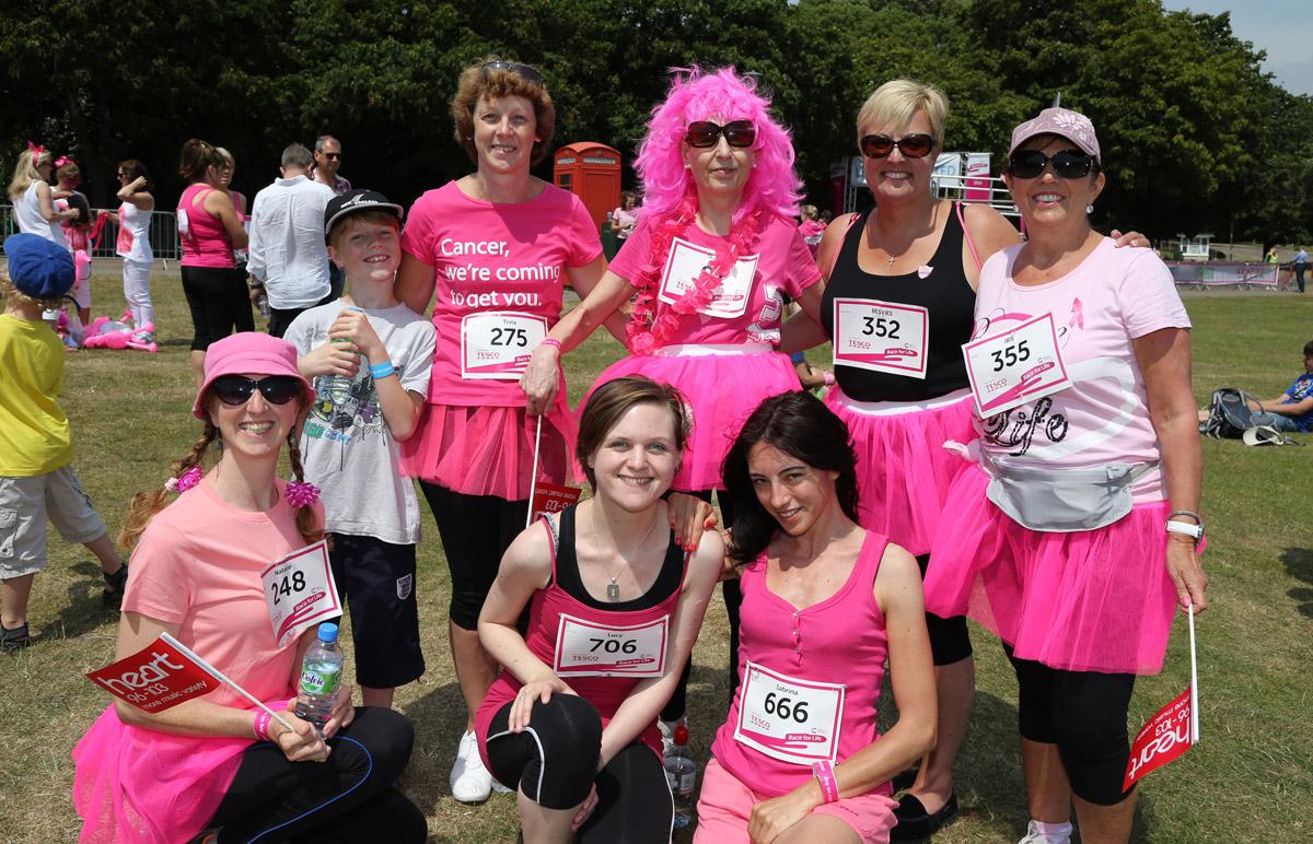 Pictures of the 5k AM and PM races from Poole Park Race For Life 2014