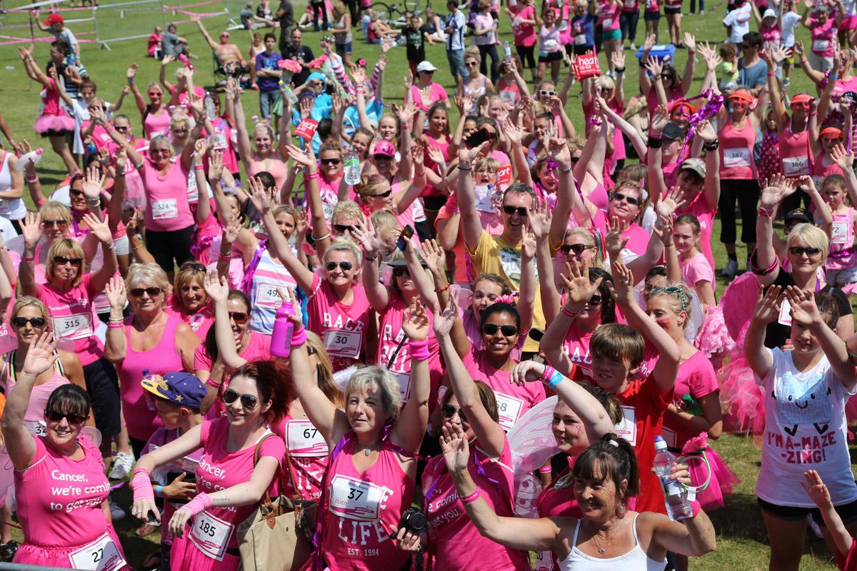 Pictures of the 5k AM and PM races from Poole Park Race For Life 2014