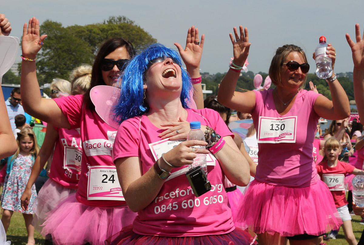 Pictures of the 5k AM and PM races from Poole Park Race For Life 2014