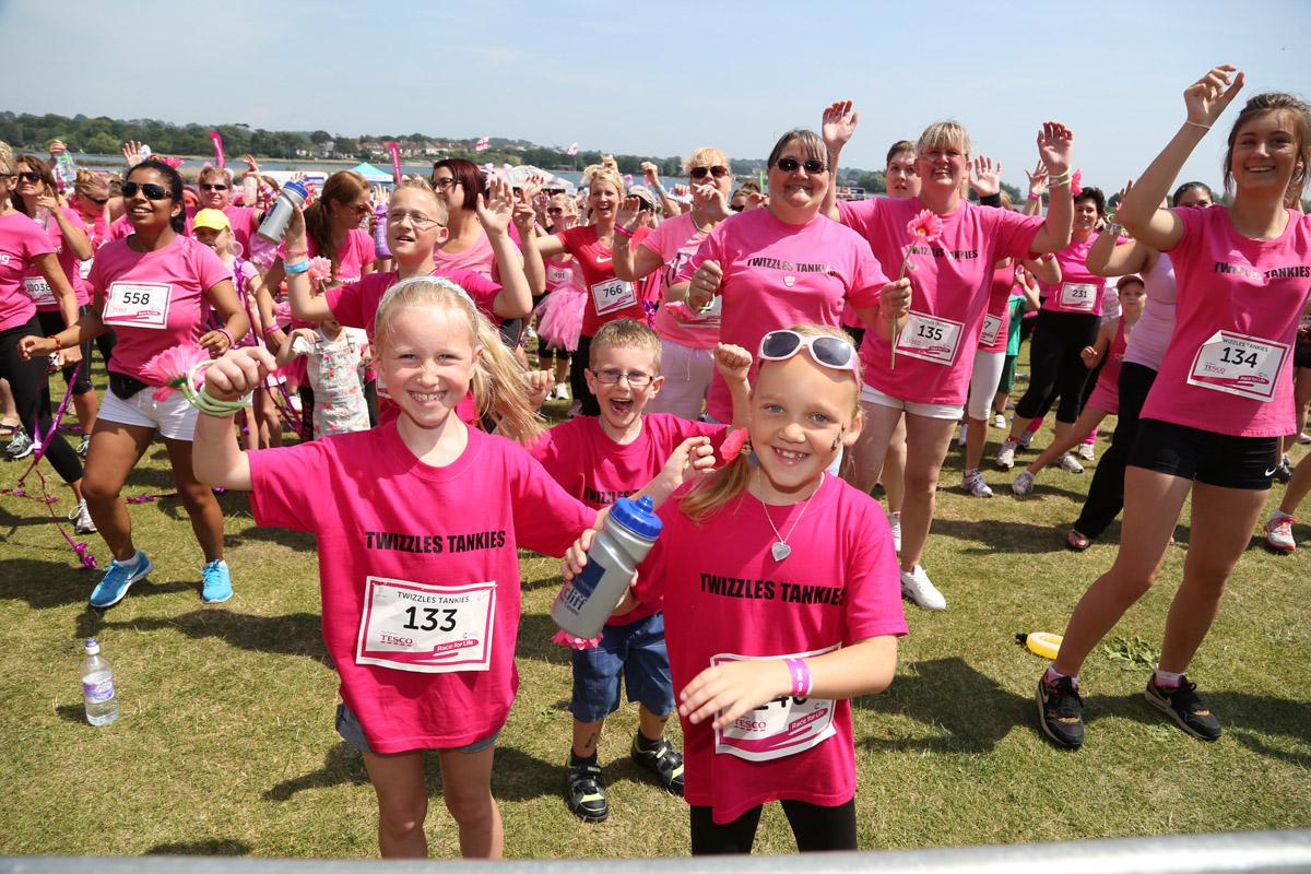 Pictures of the 5k AM and PM races from Poole Park Race For Life 2014