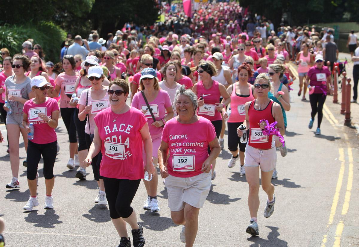 Pictures of the 5k AM and PM races from Poole Park Race For Life 2014