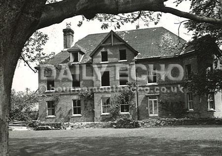 Wimborne Minster vicarage in King Street in 1958. Built in the 1870s when the country parsons entertained in a big way, it was demolished and replaced with a more modern four bedroom dwelling home to the vicar Rev Stanley Epps and his wife.