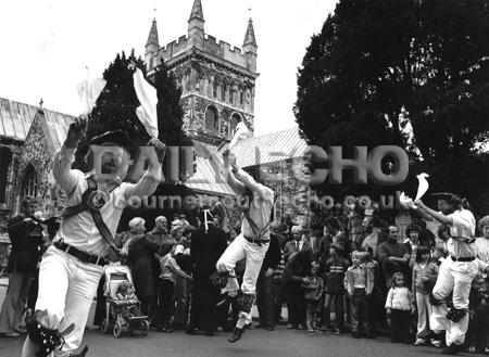 Folk festival in Wimborne in 1979.