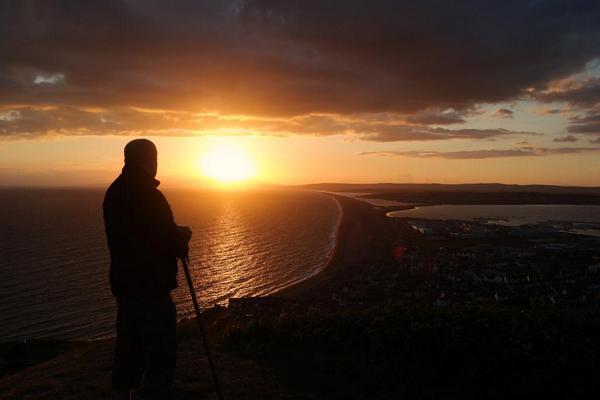 Sunset over Weymouth Bay, by @Katelikes
