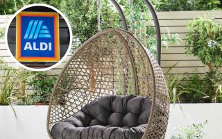 Aldi’s large egg chair is back for the first time this year – but you’ll have to be quick (Aldi/PA)