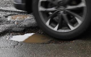 A marked increase has been seen in pothole-related breakdowns since the start of the November