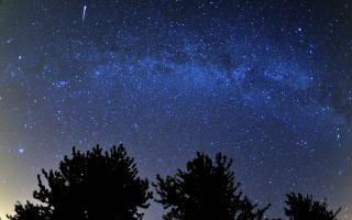 Meteor shower in the night sky. Credit:  Tim Ireland/PA