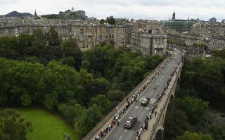 Queen Elizabeth II's coffin arrives in Edinburgh after 6-hour journey from Balmoral (PA)