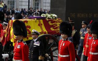 Who is in the main funeral procession at the Queen's funeral today? (PA)