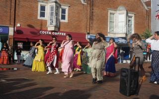 Bollywood flash mob at The Dolphin