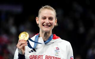 Bryony Page won gold for Great Britain in the women's trampolining