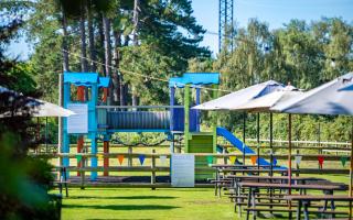 The children's play area at The Drift Inn