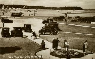 A selection of postcards from the Allen Cook colletion showing Sandbanks  through the years. Picture from the Alan Cook collection.