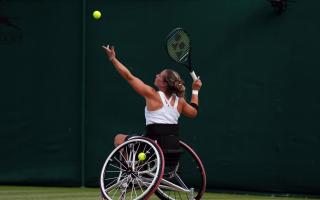 File photo: Lucy Shuker in action at Wimbledon earlier this year