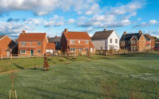 L-R Plots 47, to 49, 52 and 64,  Whitsbury Green, Fordingbridge, Pennyfarthing Homes