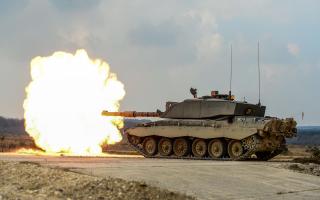 Live action on Lulworth Ranges 									Photograph: Cpl Jamie Dudding RLC