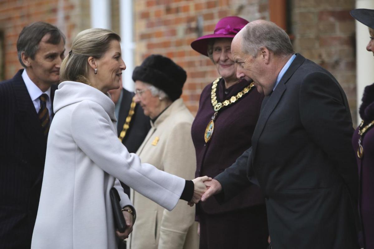 Her Royal Highness, Sophie, Countess of Wessex visits the Stable Family Home Trust at Bisterne. Pictures by Sam Sheldon. 