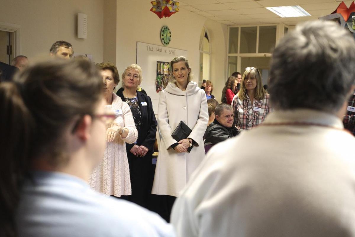 Her Royal Highness, Sophie, Countess of Wessex visits the Stable Family Home Trust at Bisterne. Pictures by Sam Sheldon. 