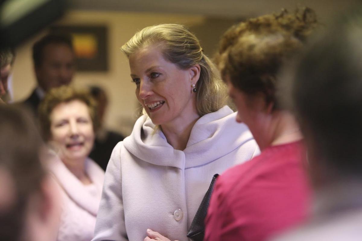 Her Royal Highness, Sophie, Countess of Wessex visits the Stable Family Home Trust at Bisterne. Pictures by Sam Sheldon. 