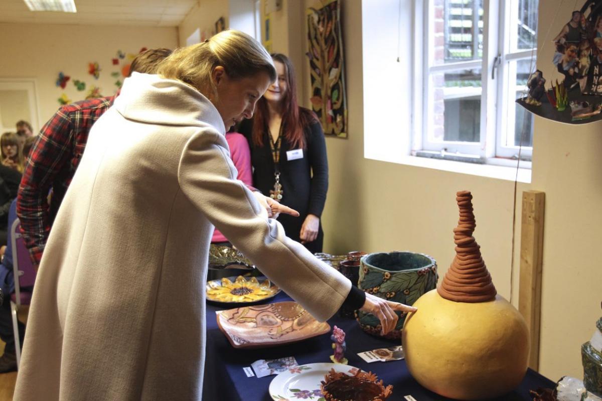 Her Royal Highness, Sophie, Countess of Wessex visits the Stable Family Home Trust at Bisterne. Pictures by Sam Sheldon. 