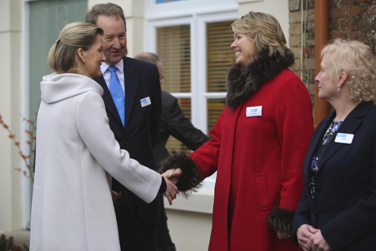 Her Royal Highness, Sophie, Countess of Wessex visits the Stable Family Home Trust at Bisterne. Pictures by Sam Sheldon. 