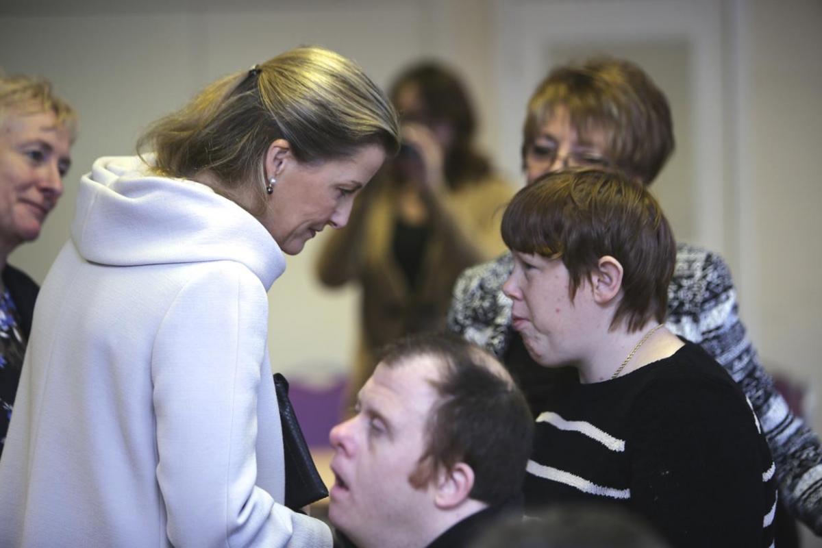 Her Royal Highness, Sophie, Countess of Wessex visits the Stable Family Home Trust at Bisterne. Pictures by Sam Sheldon. 