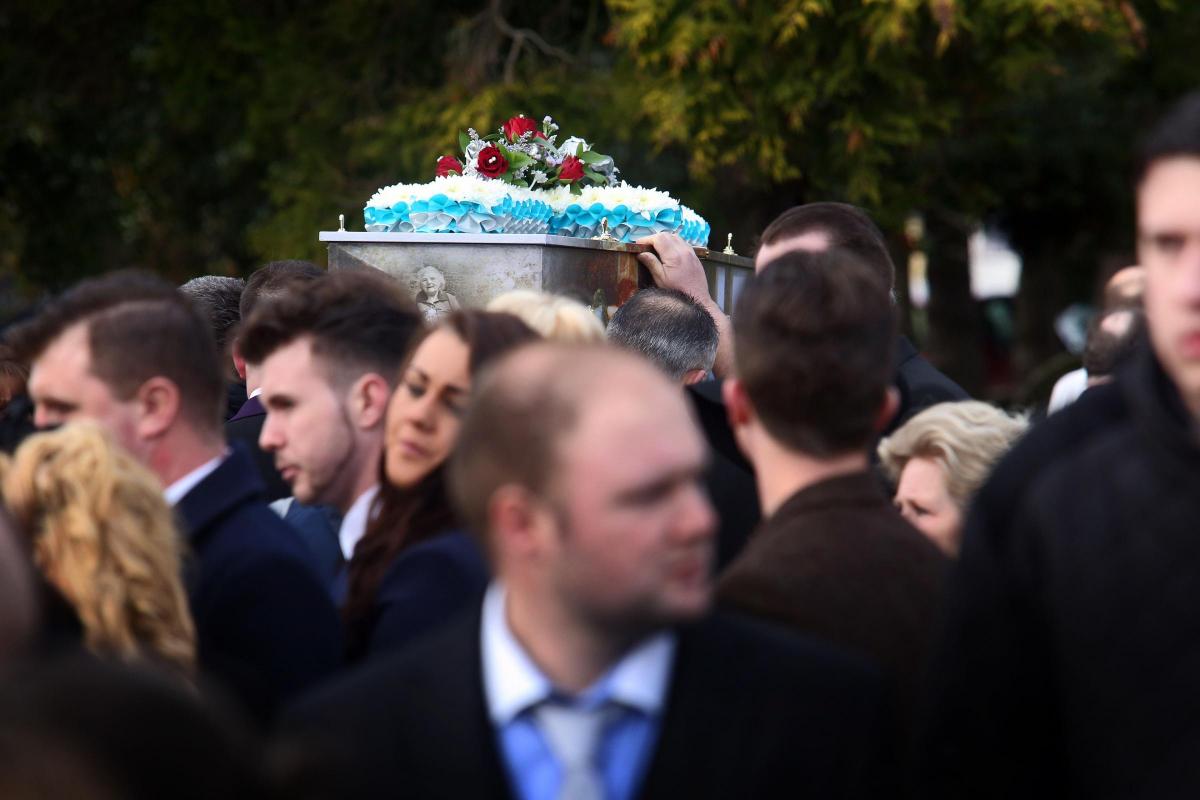 Pictures of Mary Bond's funeral at St Clement's Church in Parkstone on 2 February, 2015 by Sally Adams 