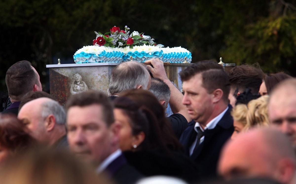 Pictures of Mary Bond's funeral at St Clement's Church in Parkstone on 2 February, 2015 by Sally Adams 