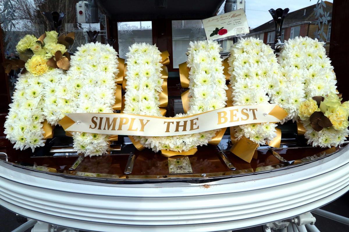 Pictures of Mary Bond's funeral at St Clement's Church in Parkstone on 2 February, 2015 by Sally Adams 