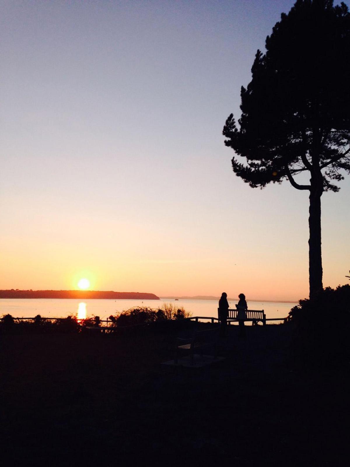 Carole Richmond captured this  sunset over Brownsea Island