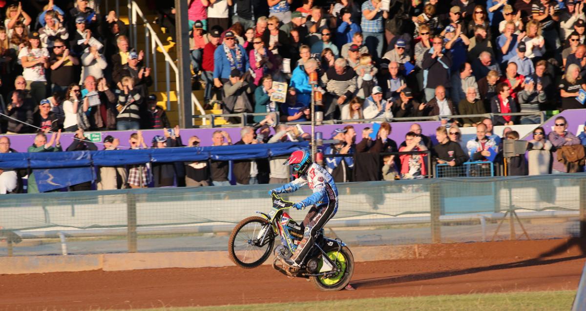 Poole Pirates v Swindon Robins on July 29, 2015. Pictures by Richard Crease. 