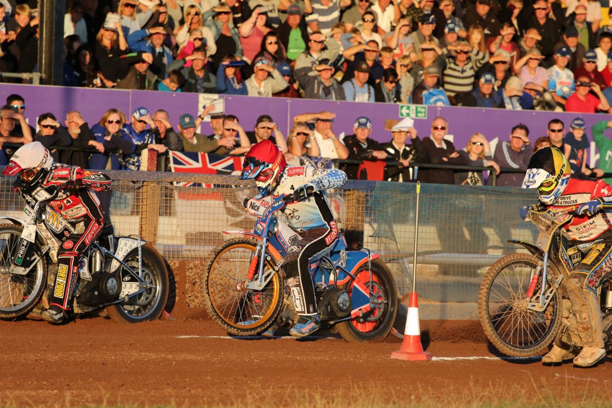 Poole Pirates v Swindon Robins on July 29, 2015. Pictures by Richard Crease. 