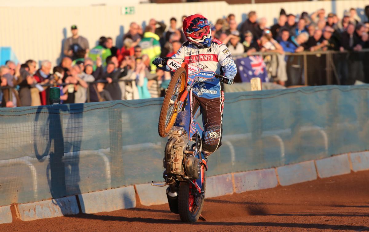 Poole Pirates v Swindon Robins on July 29, 2015. Pictures by Richard Crease. 