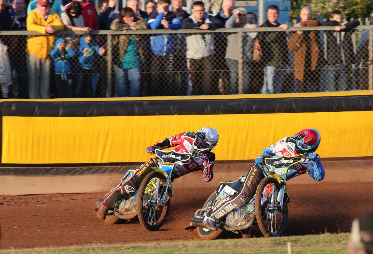 Poole Pirates v Swindon Robins on July 29, 2015. Pictures by Richard Crease. 