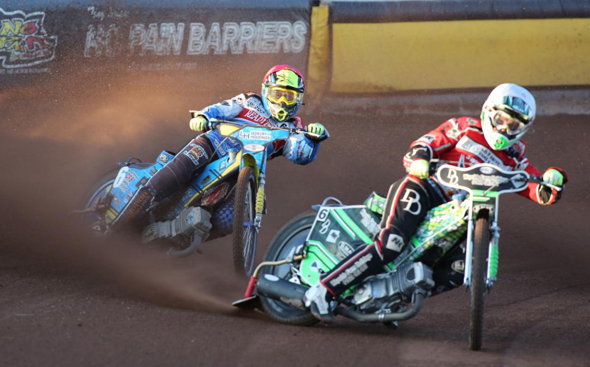 Poole Pirates v Swindon Robins on July 29, 2015. Pictures by Richard Crease. 