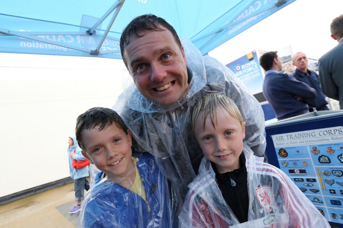 Rain and very low cloud stopped play on day one. Here are all our pictures