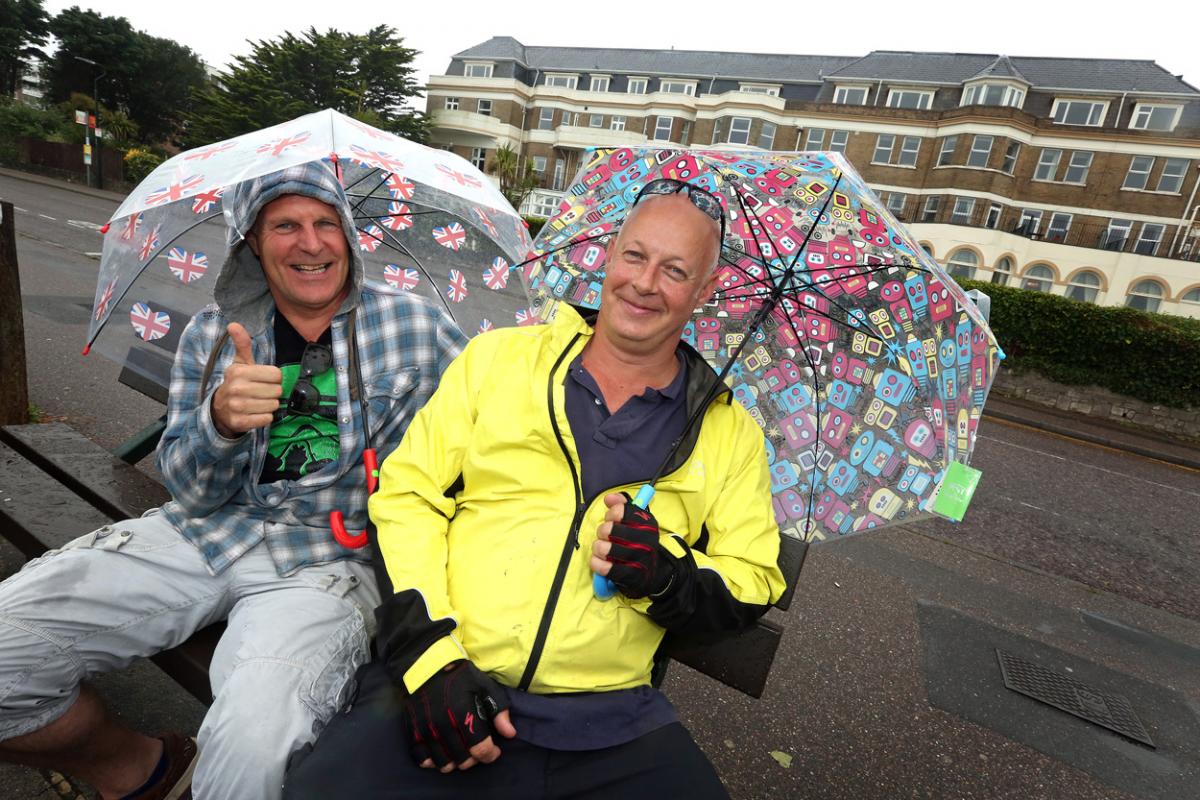 Rain and very low cloud stopped play on day one. Here are all our pictures