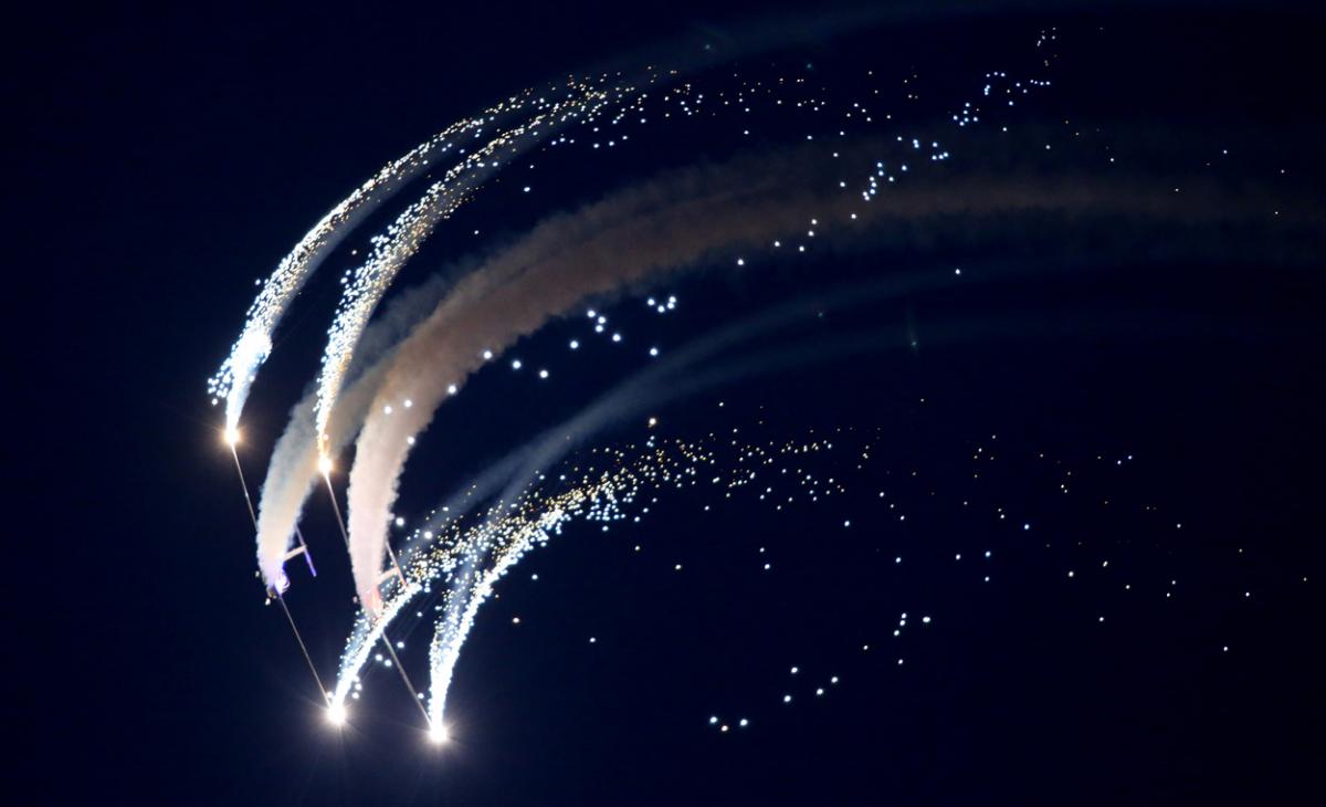 Dusk display pictures from day two of the Bournemouth Air Festival by Richard Crease