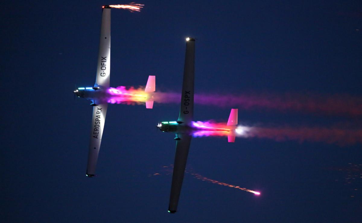 Dusk display pictures from day two of the Bournemouth Air Festival by Richard Crease