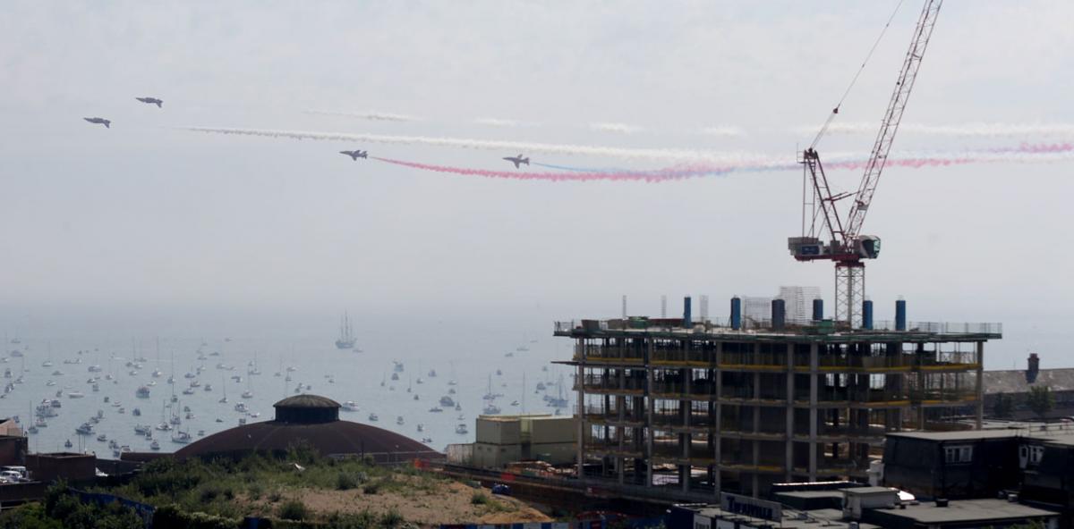 Day three at the Bournemouth Air Festival 2015. Pictures by Corin Messer, from the new Hilton hotel. The Sky Bar takes off in December 2015.
