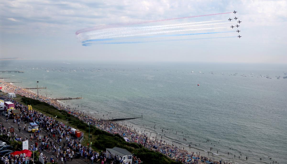 Day three at the Bournemouth Air Festival 2015. Pictures by Richard Crease, from the roof of the Cumberland Hotel.