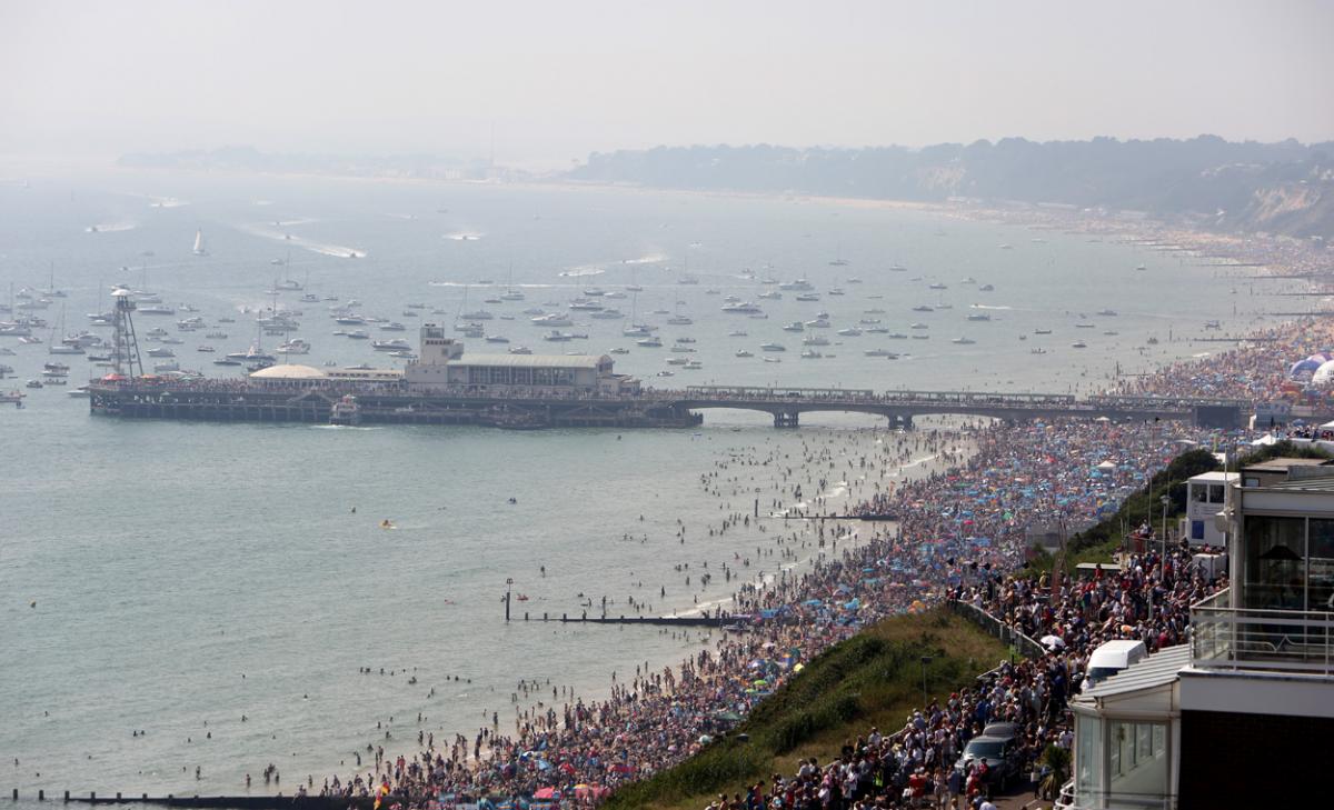 Day three at the Bournemouth Air Festival 2015. Pictures by Richard Crease, from the roof of the Cumberland Hotel.