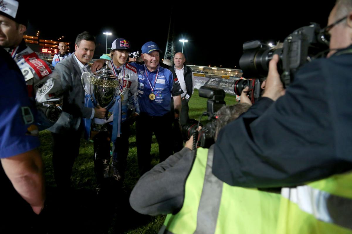 All the pictures from Poole Pirates v Belle Vue at Wimborne Road in the Elite League Final on Wednesday, September 30, 2015 by Sam Sheldon