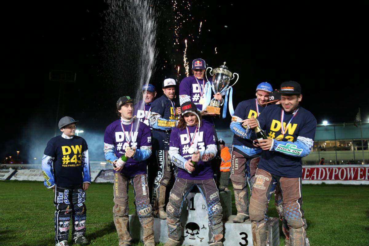 All the pictures from Poole Pirates v Belle Vue at Wimborne Road in the Elite League Final on Wednesday, September 30, 2015 by Sam Sheldon