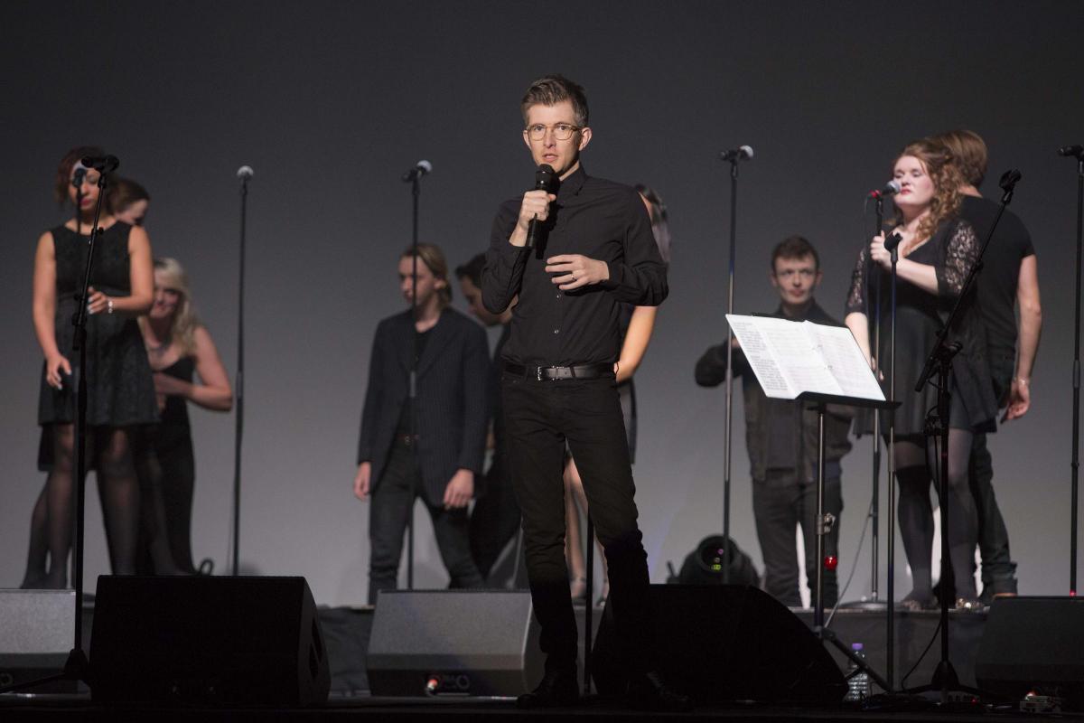 Gareth Malone at the BIC on Saturday, December 5, 2015. Pictures by rockstarimages.co.uk