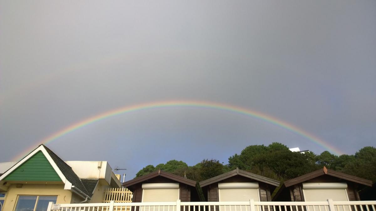 West Cliff rainbow taken by Rachel Hensman.