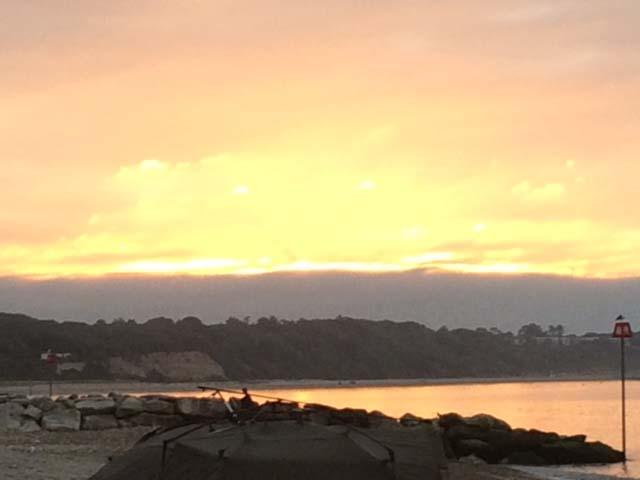 Mudeford beach Sunrise taken by Sarah Gadd.